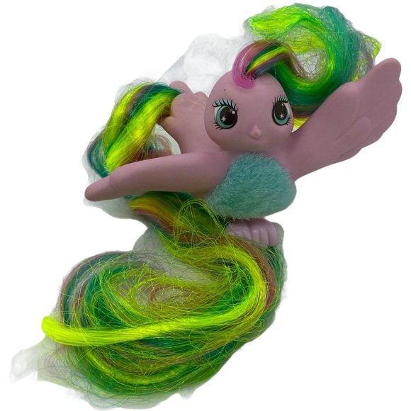 Snuggle Tails Fairy Tails bird w/ Fuzzy Belly Purple Bird - Picture 7 of 10